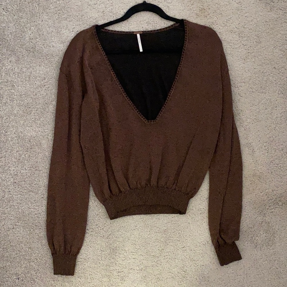 Free People V-neck Sweater